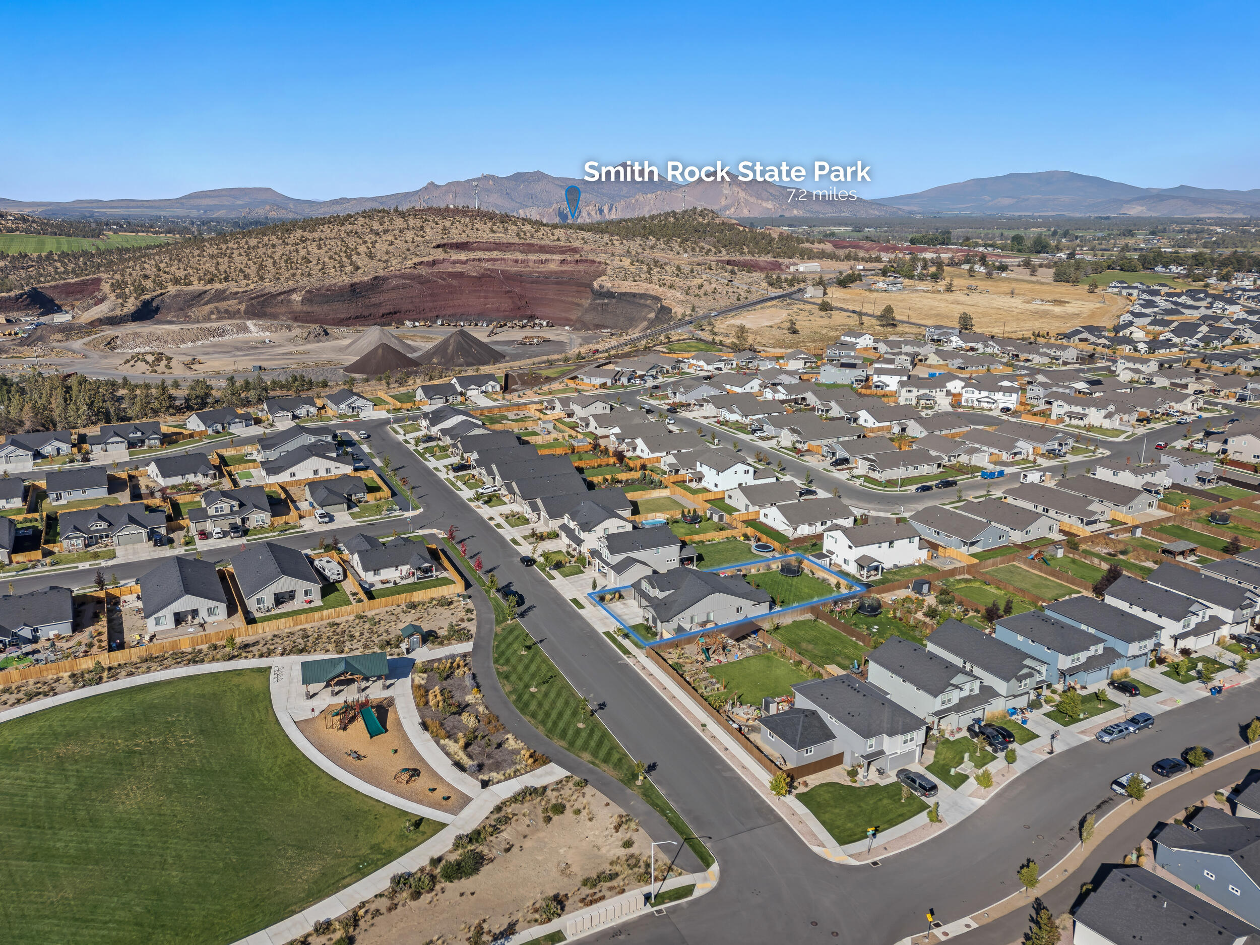 3370 Northwest 15th Street Redmond, OR 97756 - Photo 27 of 27 an aerial view of residential houses with outdoor space