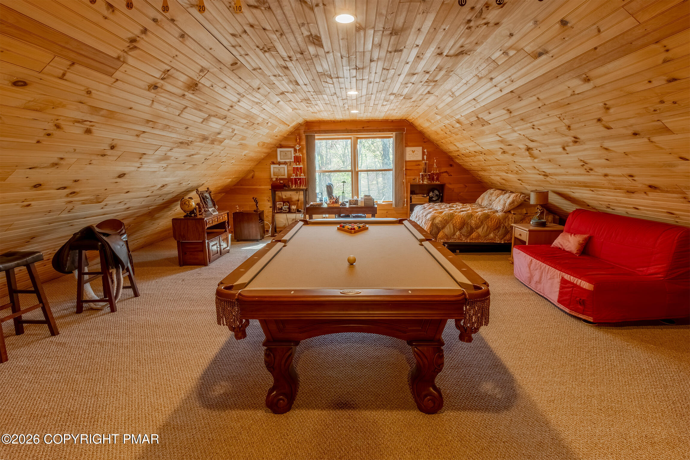 1160 Bluebird Lane Bushkill, PA 18324 - Photo 15 of 44 a room with pool table and windows
