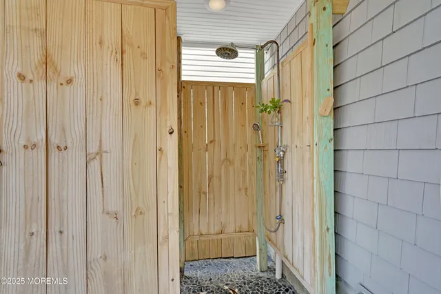 a view of beach and ocean