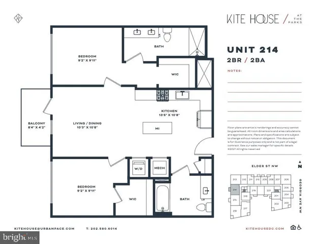 $660,000 | 7175 12th Street Northwest, Unit 214, Washington, DC 20012