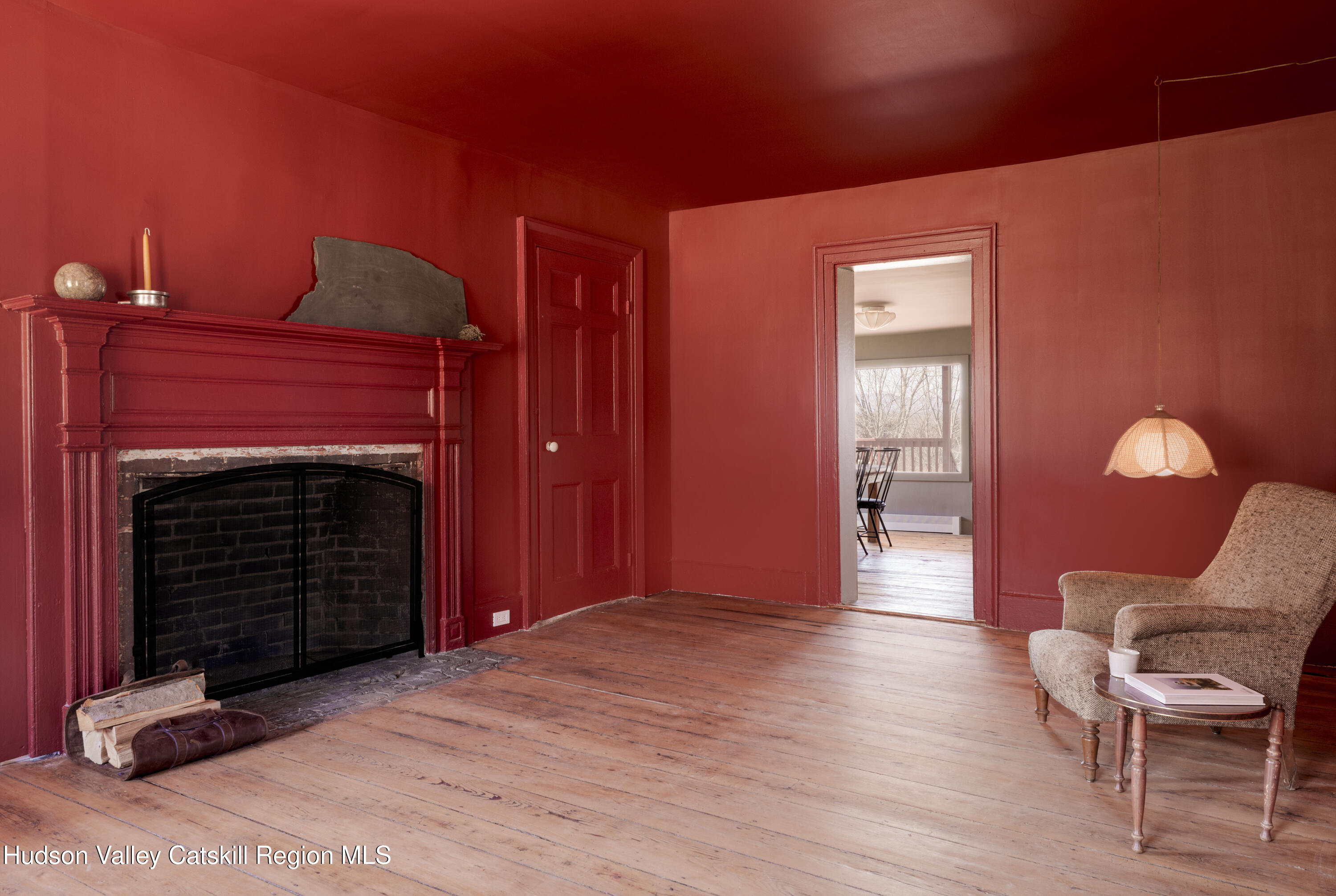 857 Flats Road Athens, NY 12015 - Photo 11 of 30 a view of a livingroom with furniture and a fireplace