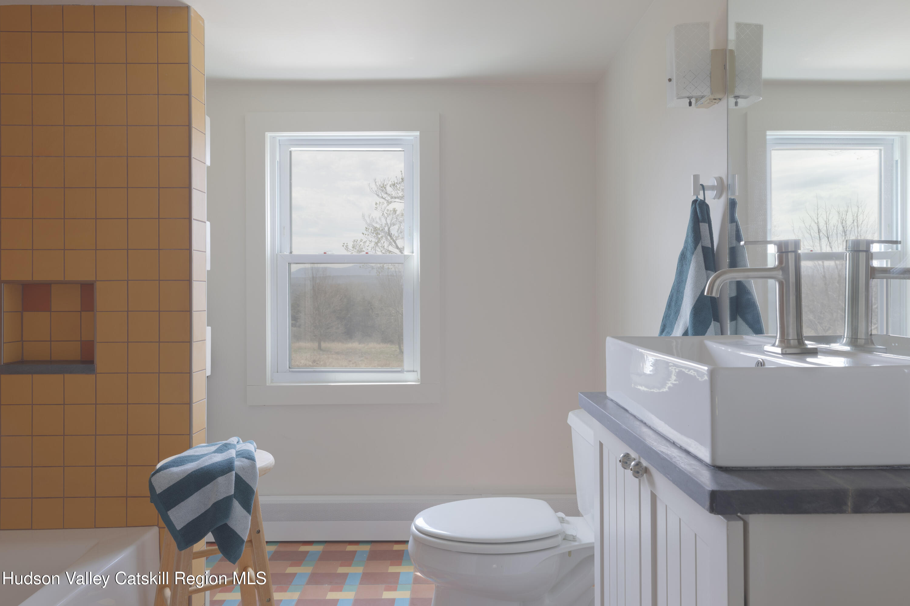 857 Flats Road Athens, NY 12015 - Photo 24 of 30 a bathroom with a toilet a sink and a mirror