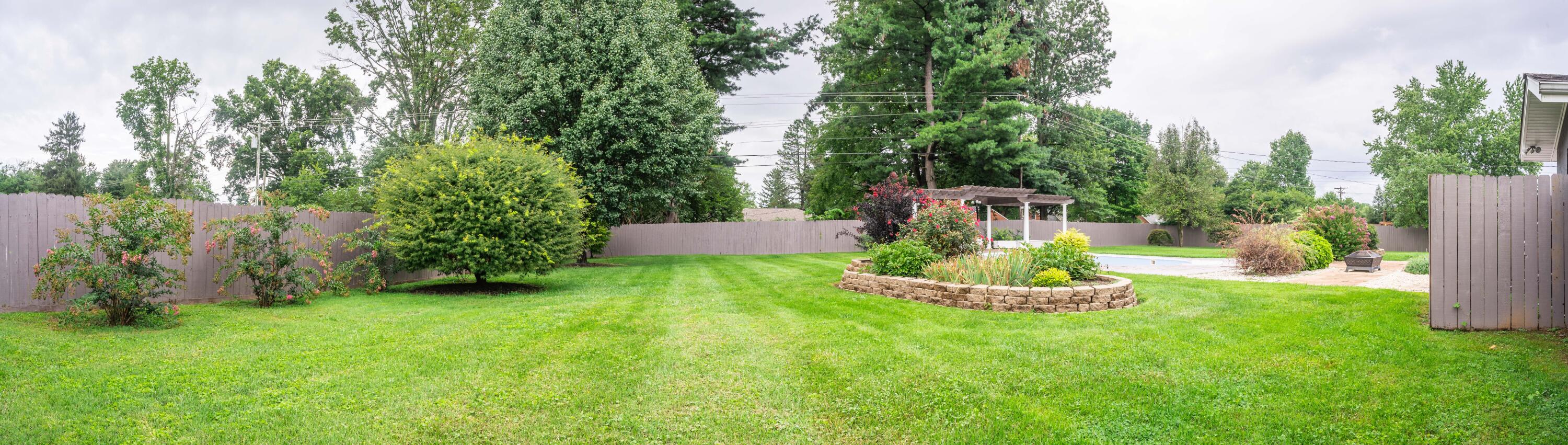 Back yard 3 side