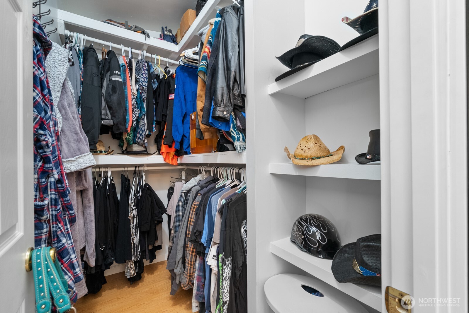 12933 Trout Farm Road Sultan, WA 98294 - Photo 17 of 38 a view of walk in closet with clothes and shoes