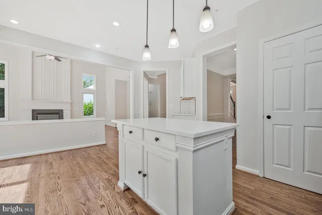 a kitchen with stainless steel appliances a refrigerator sink and white cabinets