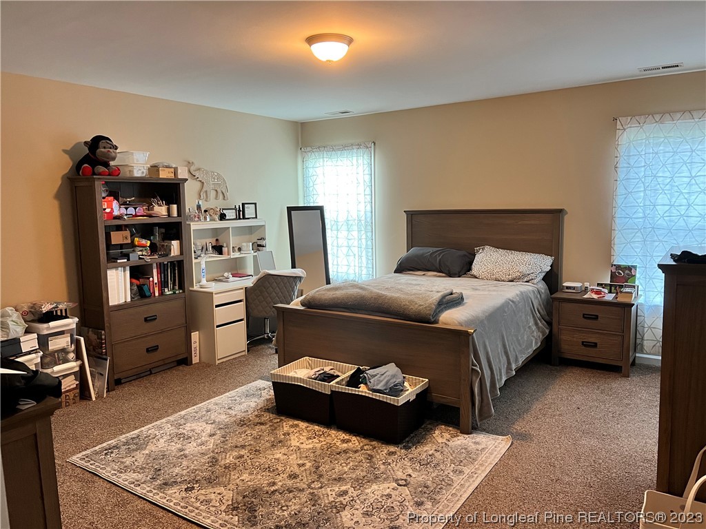 73 Blue Bay Lane Cameron, NC 28326 - Photo 36 of 42 a bedroom with a bed furniture and a flat screen tv