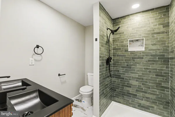 a view of kitchen with wooden floor