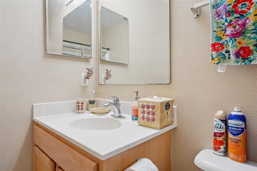 2315 Belfry Way Mascotte, FL 34753 - Photo 28 of 55 a bathroom with a sink and a mirror