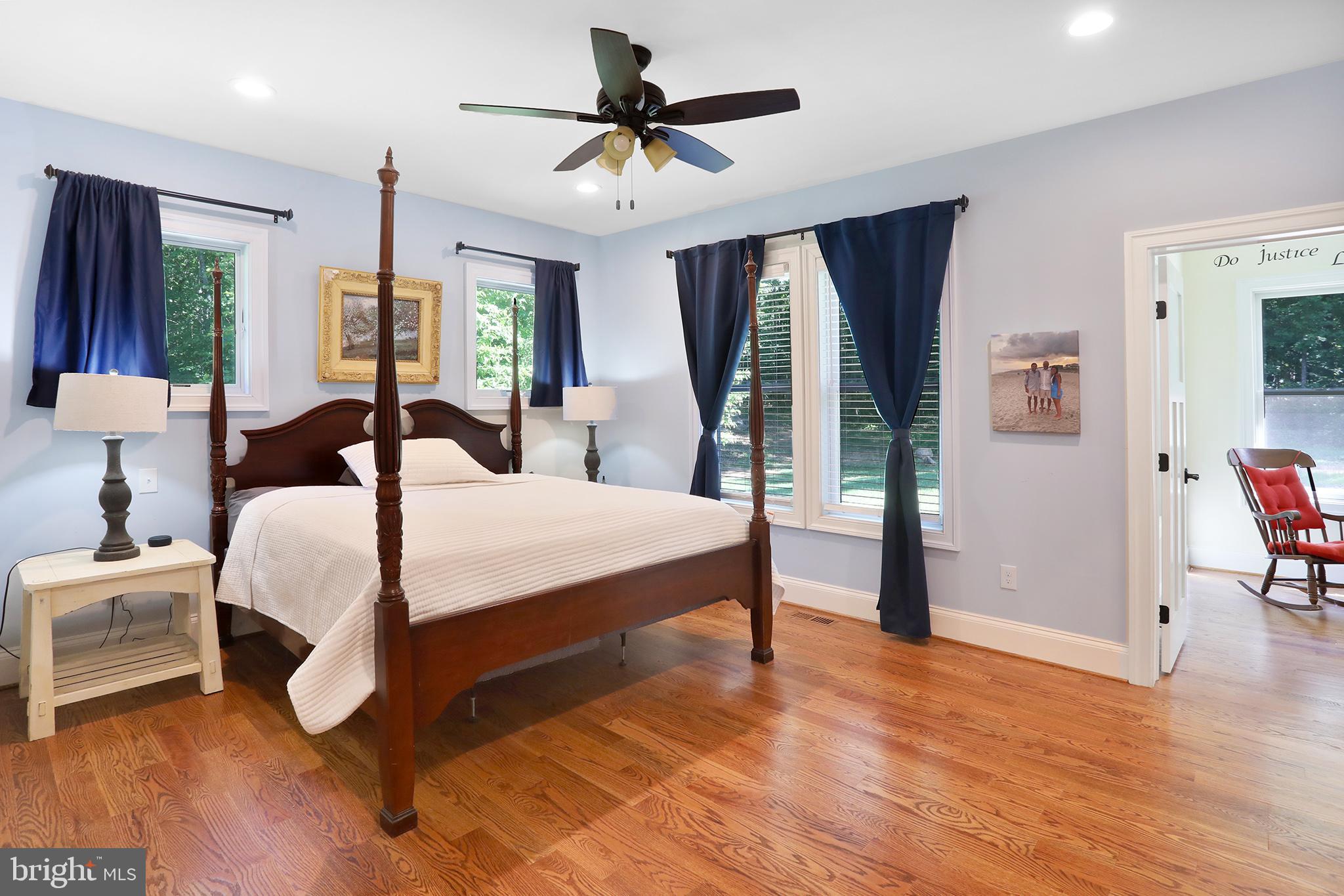 3411 Fenny Hill Road Delaplane, VA 20144 - Photo 8 of 75 Owner's suite, main fl. with matching oak floors.