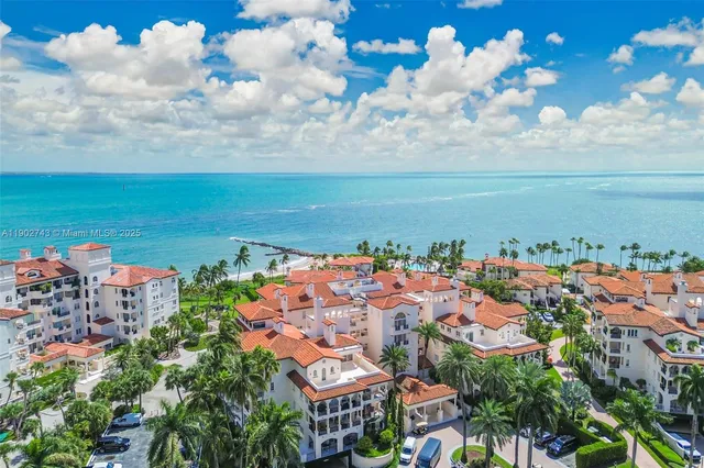 a view of a city and lake