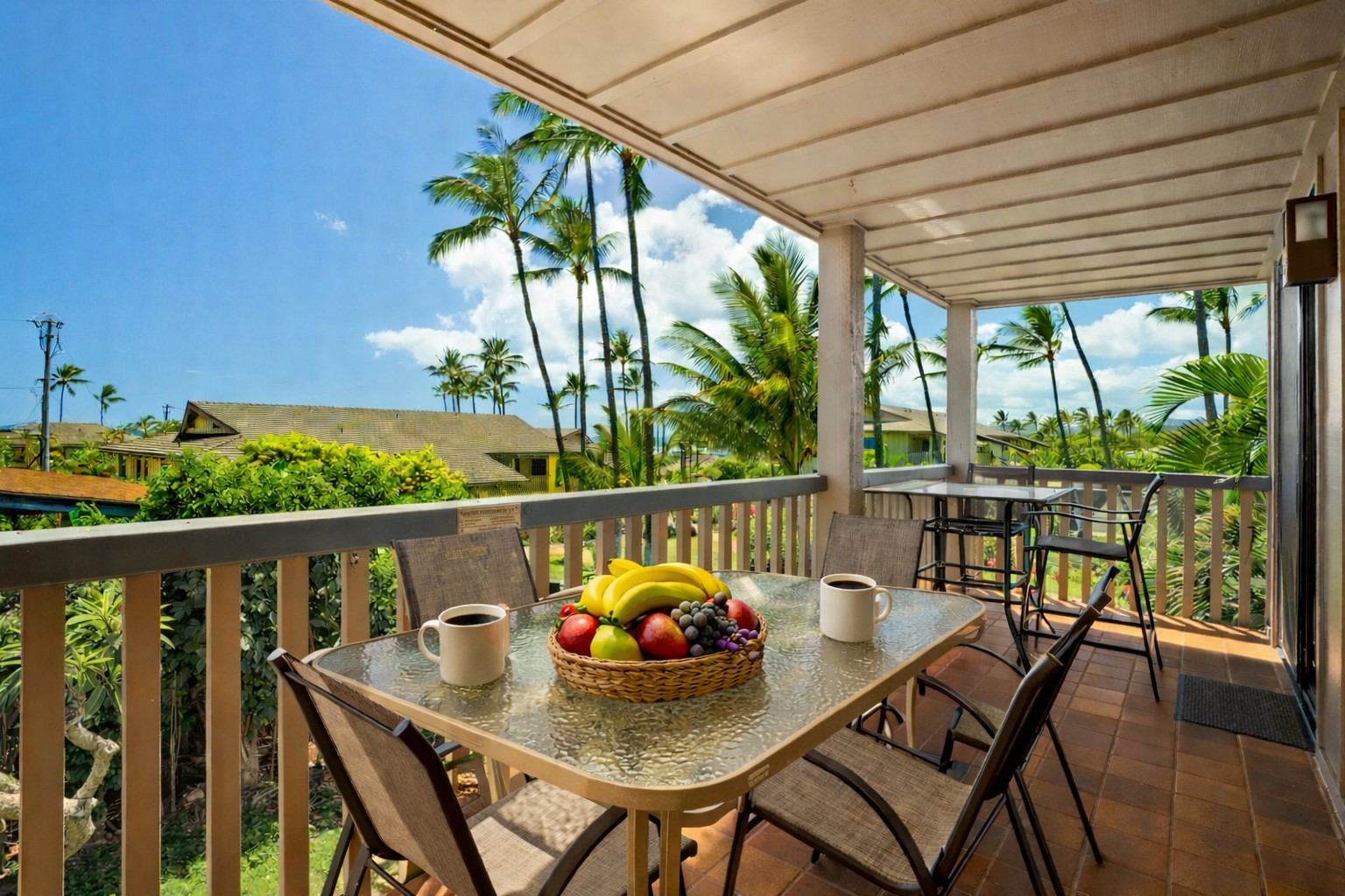 1870 Hoone Road, Unit 511 Koloa, HI 96756 - Photo 4 of 26 a view of balcony with furniture and outdoor shower