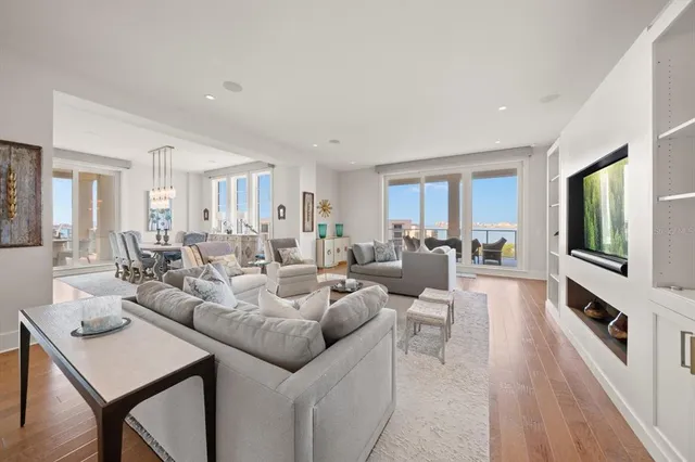 a building outdoor space with patio furniture