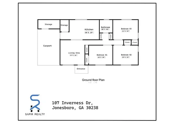 $1,500 | 107 Inverness Drive, Jonesboro, GA 30238