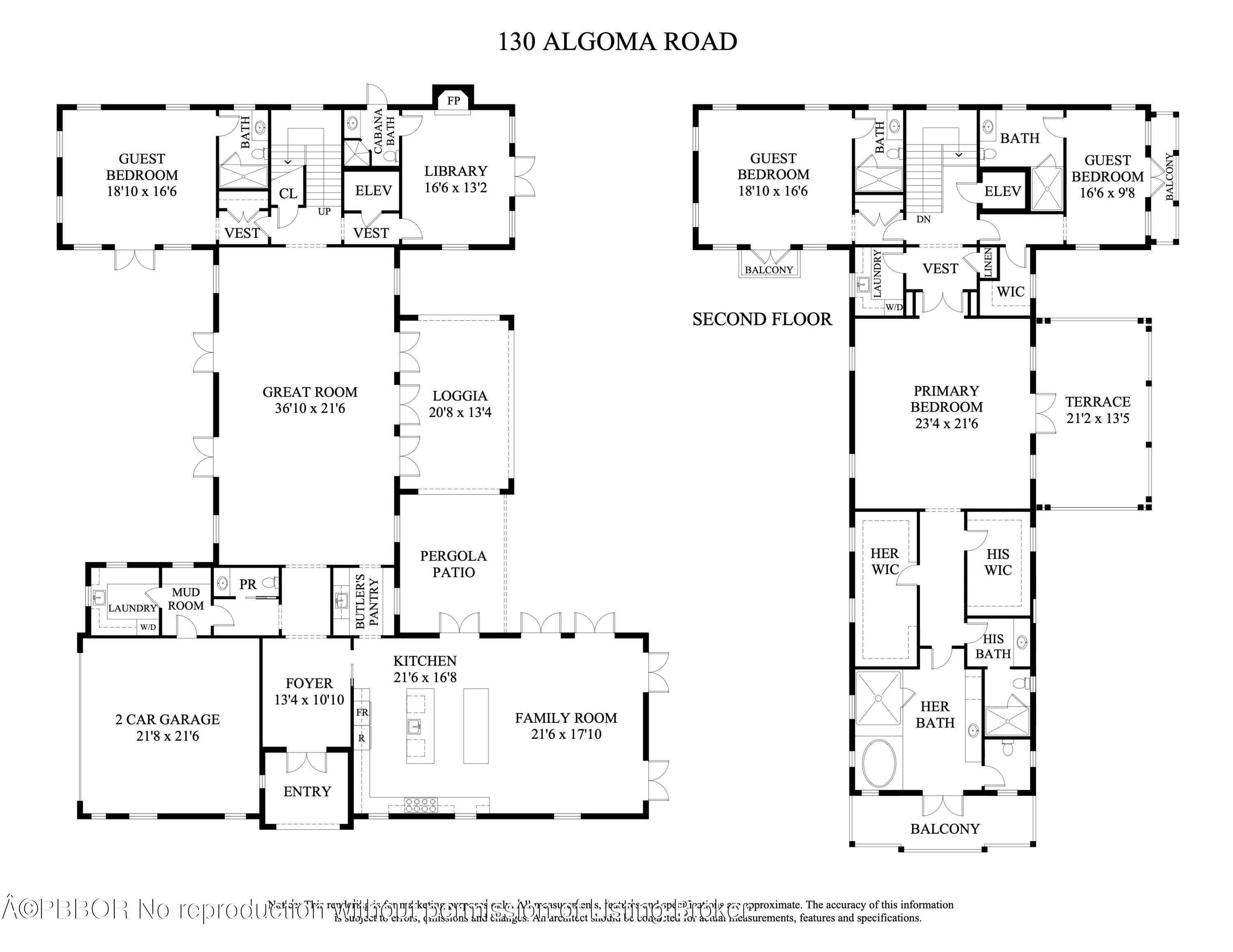 130 Algoma Road Palm Beach, FL 33480 - Photo 64 of 64 Floor plan