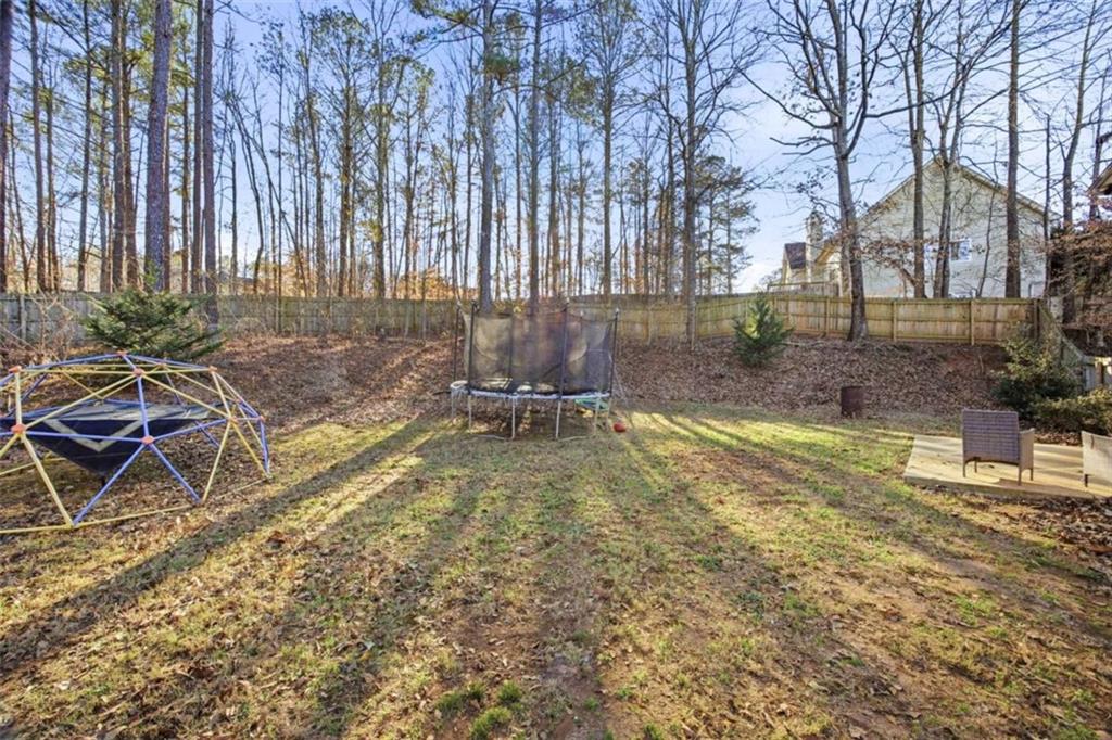 44 Creekside Way Hiram, GA 30141 - Photo 30 of 31 a view of backyard with swimming pool and sitting area