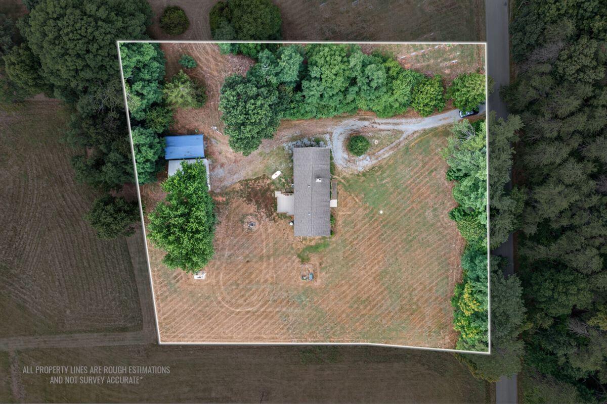 1069 Pecks Road Bedford, VA 24523 - Photo 46 of 47 Aerial with approximate property lines