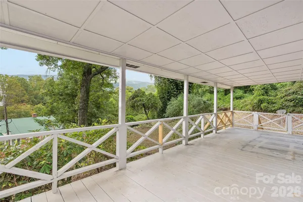 a view of a roof deck