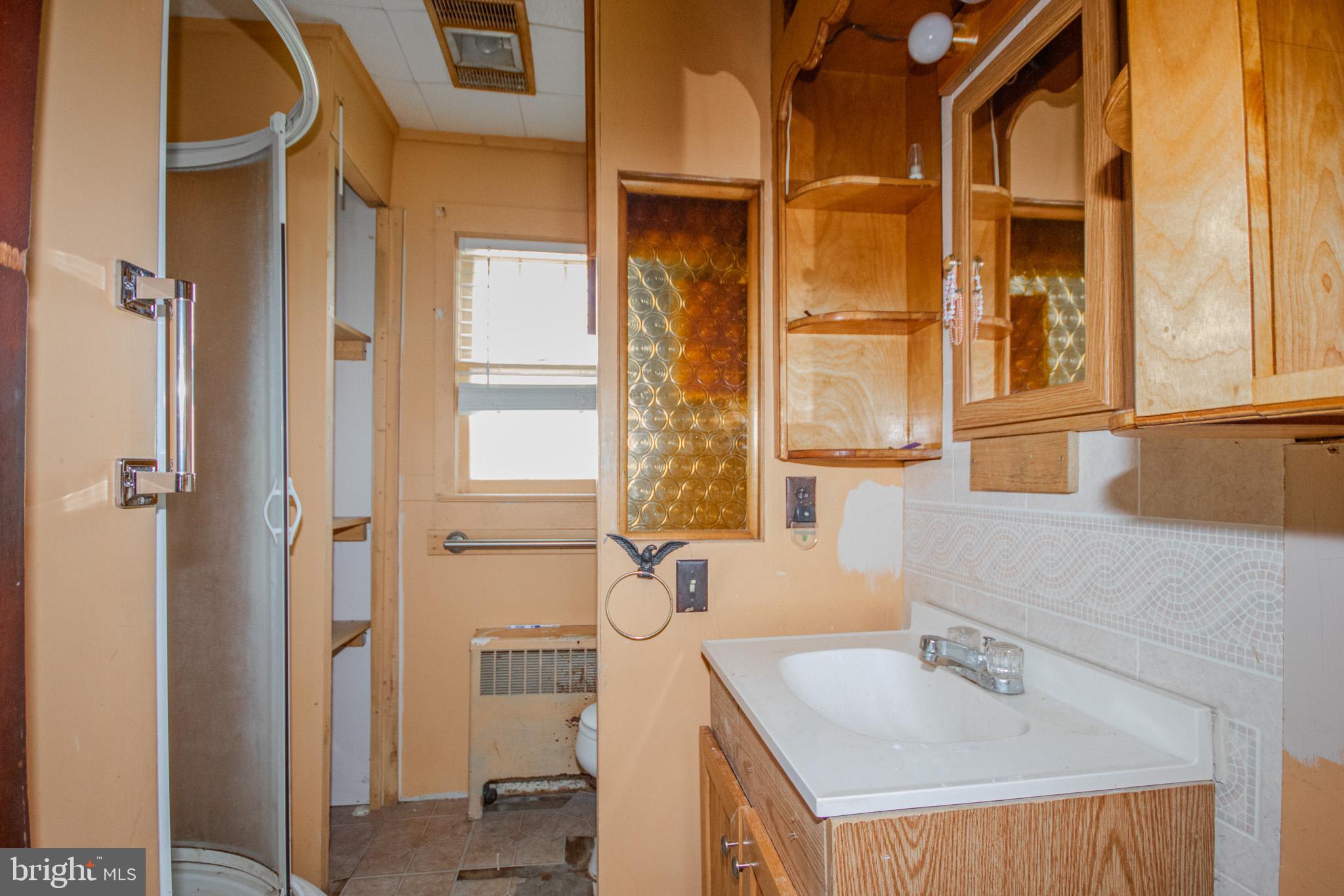 605 4th Street Sharptown, MD 21861 - Photo 20 of 38 a bathroom with a sink and a mirror