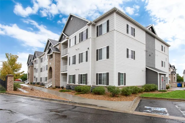 a front view of a large white building