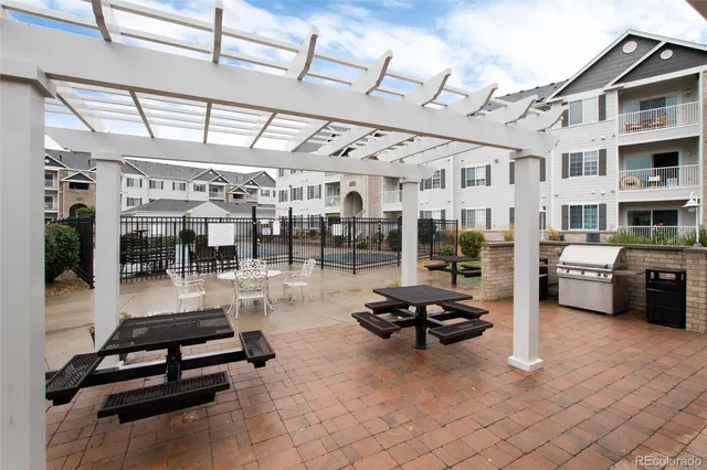 a view of a roof deck