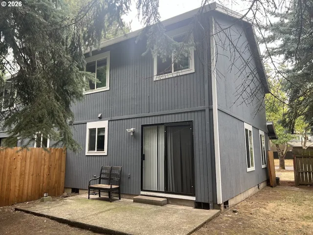 a backyard of a house