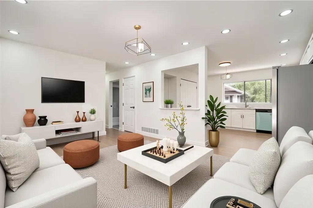 4201 Regal Ridge Road Austell, GA 30106 - Photo 2 of 21 a living room with furniture and a flat screen tv