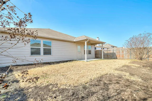 a backyard of a house