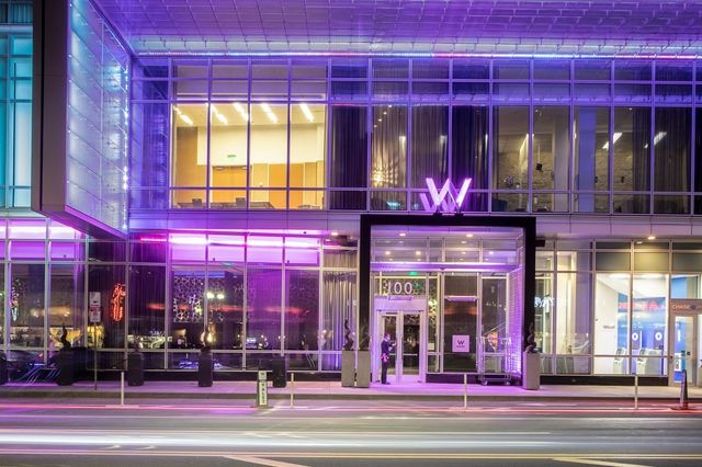 a view of street with shops