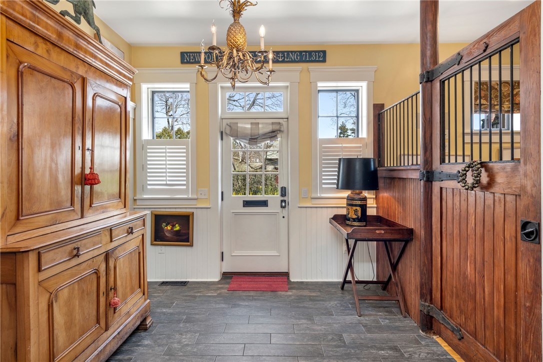 33 Everett Street Newport, RI 02840 - Photo 5 of 44 Original features in entry hall retain Carriage House character