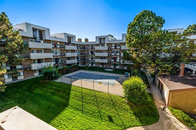 a view of a city with tall buildings