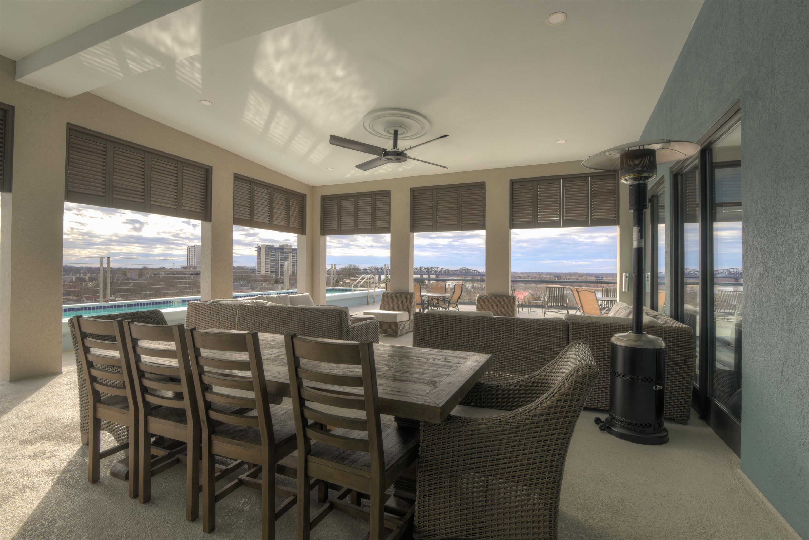 505 Tennessee Street, Unit 428 Memphis, TN 38103 - Photo 14 of 29 a view of a dining room with furniture window and outside view