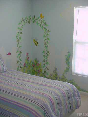 4808 Loganshire Lane Raleigh, NC 27616 - Photo 7 of 10 This child's room is both spacious and lovely however... if the mural doesn't work for you... the seller will repaint.