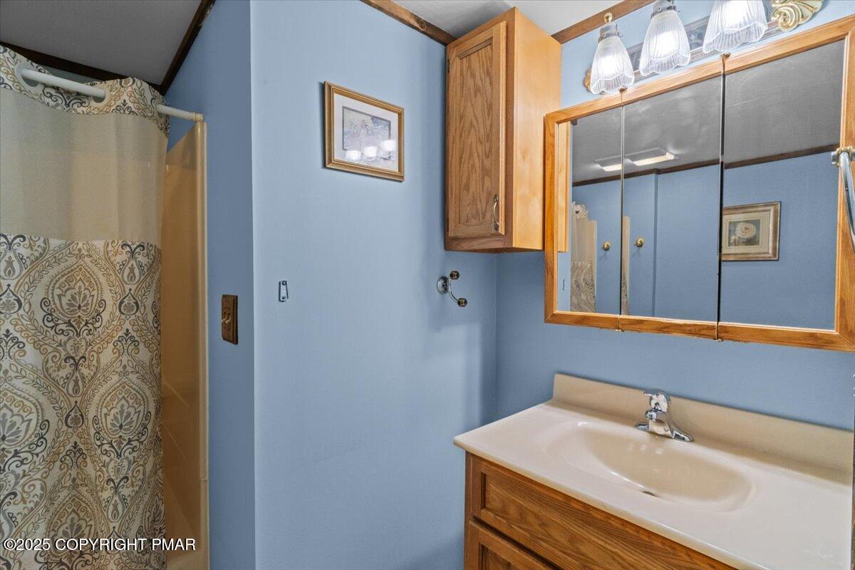 157 Viewtop Road Palmerton, PA 18071 - Photo 18 of 22 a bathroom with a sink and a mirror