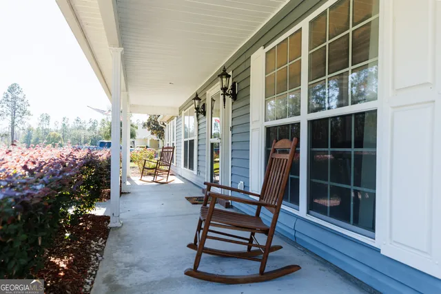 a room with furniture