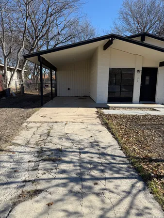a front view of a house