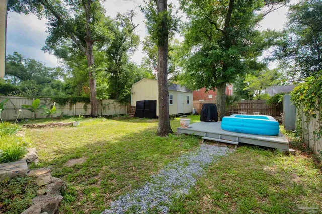 a house view with a outdoor space
