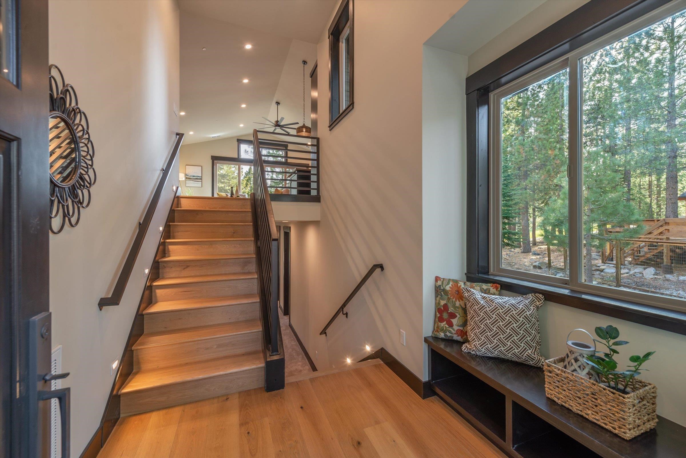 13510 Ski View Loop Truckee, CA 96161 - Photo 4 of 20 a view of entryway and hall with wooden floor and a potted plant