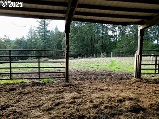 a view of outdoor space with garden