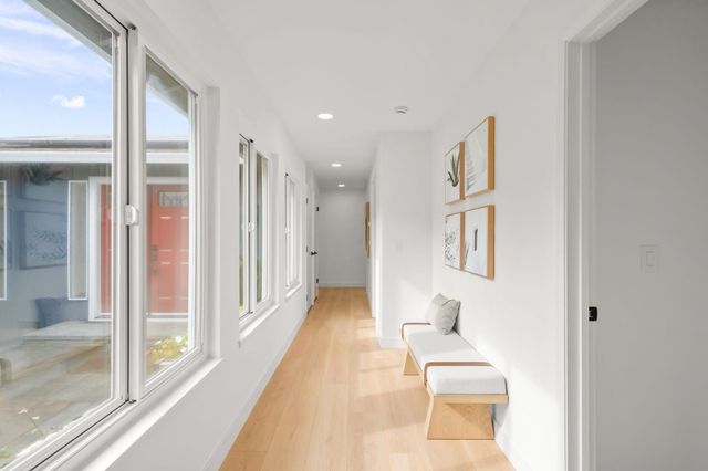 a bathroom with a sink and a large mirror