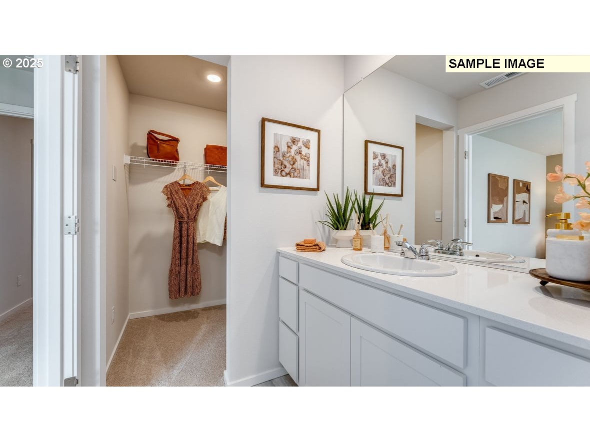 1110 Southeast 194th Place Camas, WA 98607 - Photo 11 of 14 a room with a sink and a mirror