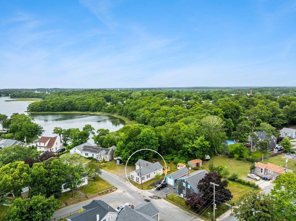 106 Circuit Avenue Wareham, MA 02571 - Photo 27 of 34 an aerial view of a house with garden space and lake view
