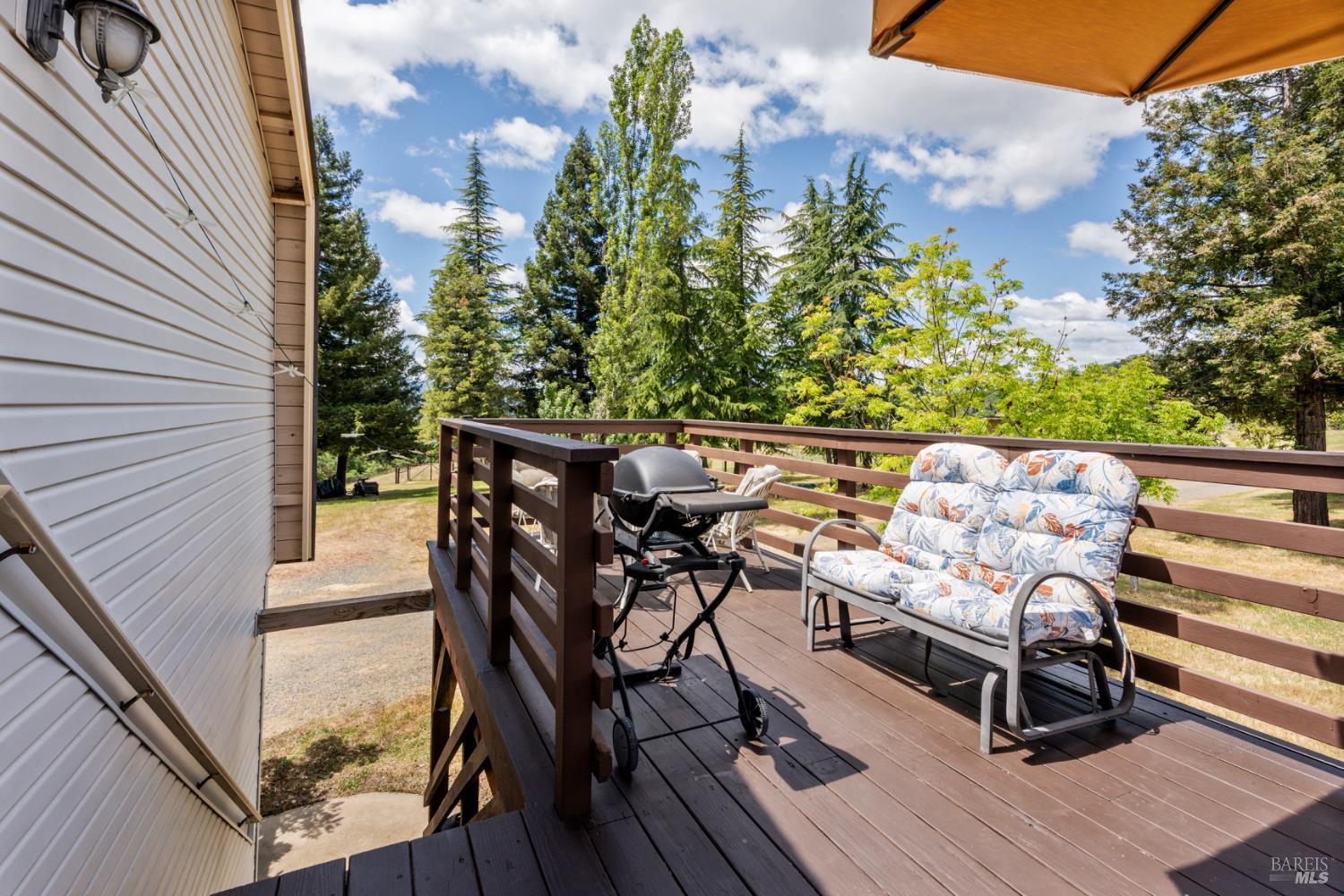 3760 King Ranch Road Ukiah, CA 95482 - Photo 24 of 44 a view of a balcony with chairs