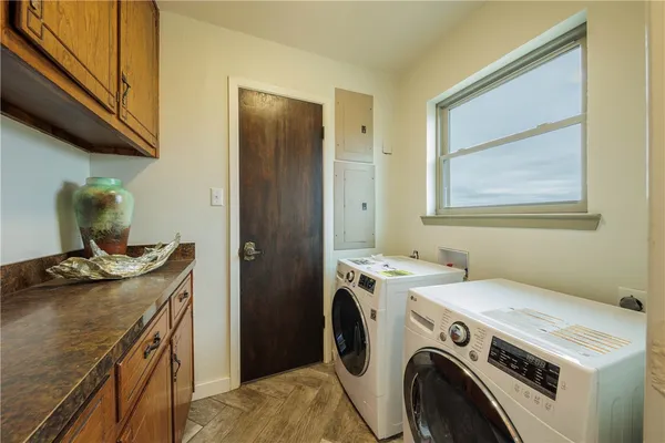 a view of storage and utility room