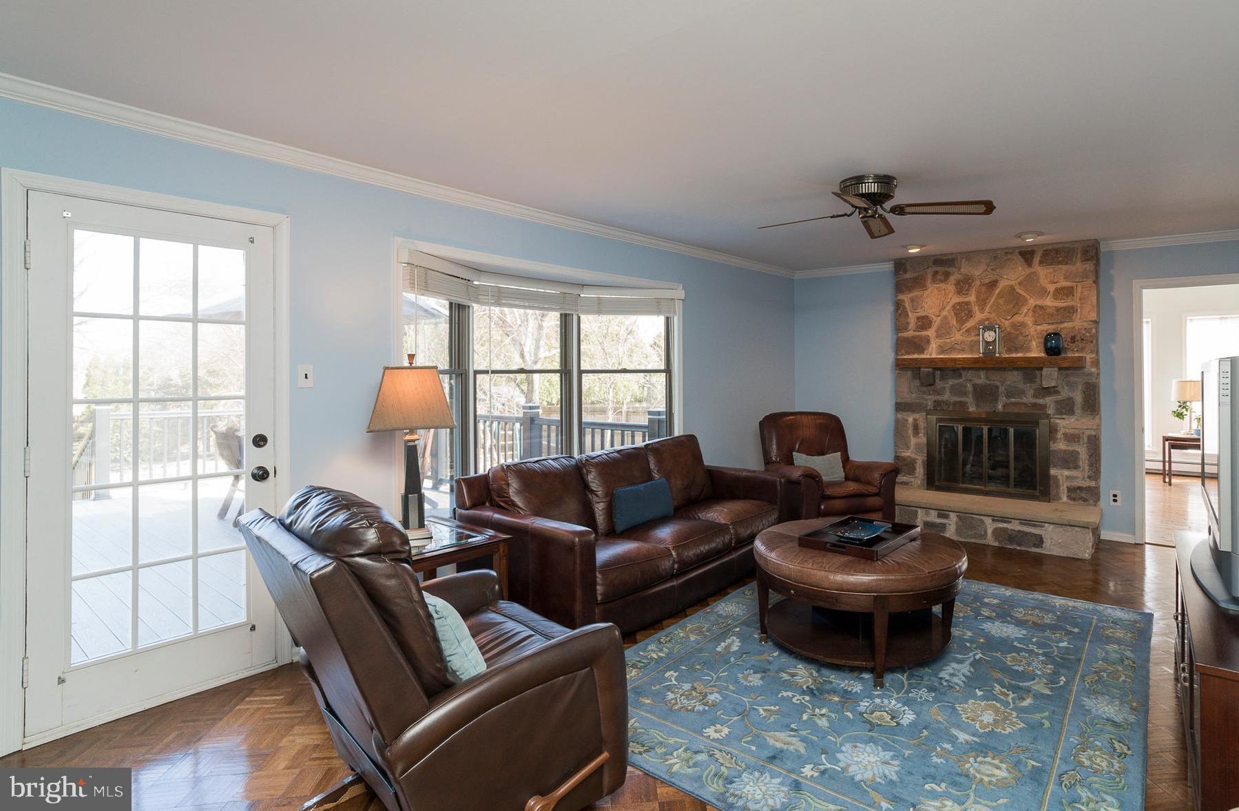 6 Winthrop Road Lawrenceville, NJ 08648 - Photo 7 of 24 Family Room with fireplace & wet bar