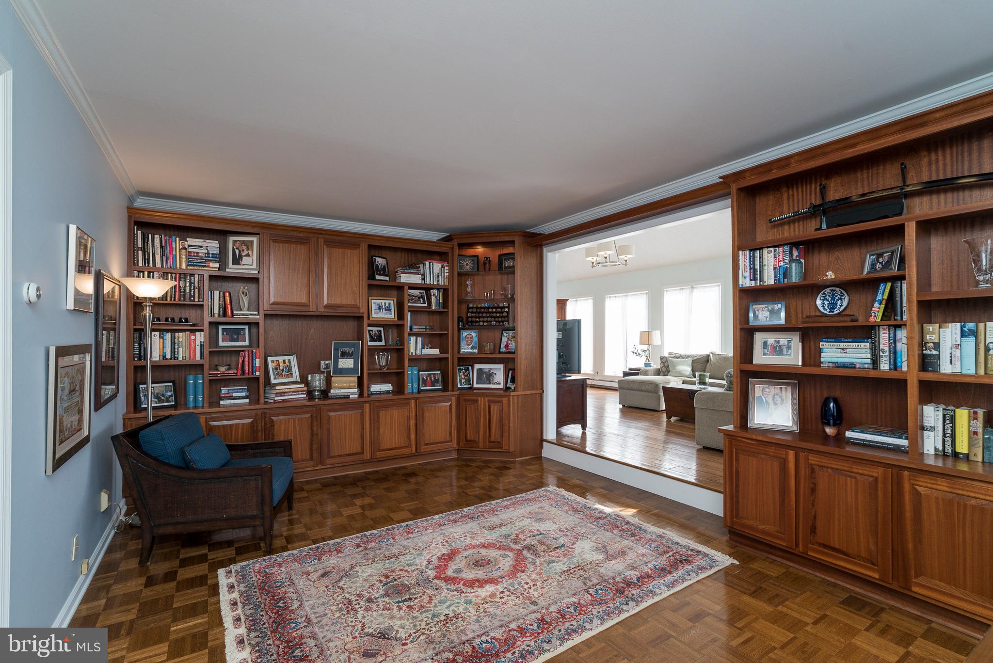 6 Winthrop Road Lawrenceville, NJ 08648 - Photo 10 of 24 Formal Living room or library with built-ins