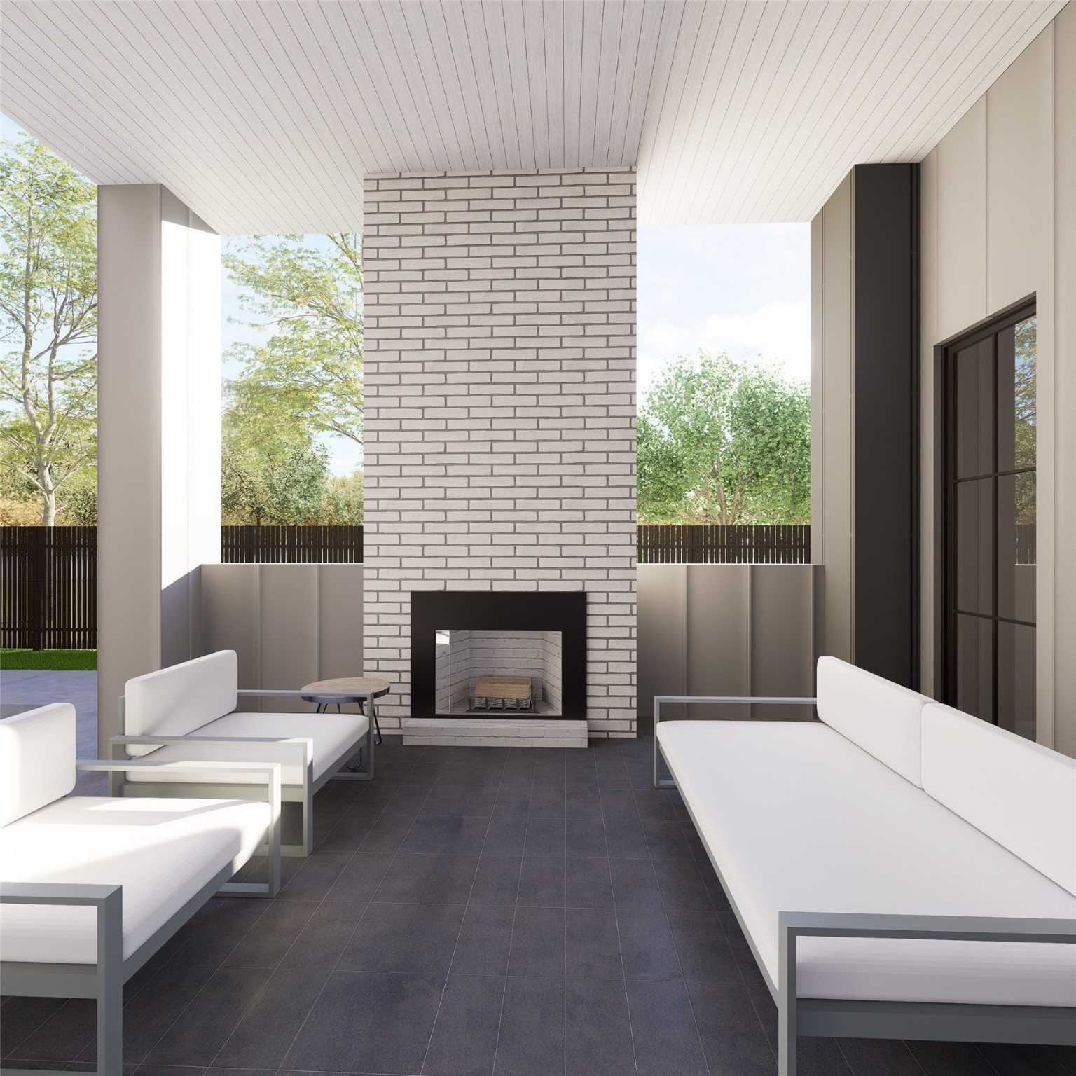 408 West 30th Street Houston, TX 77018 - Photo 12 of 27 a living room with furniture and a fireplace