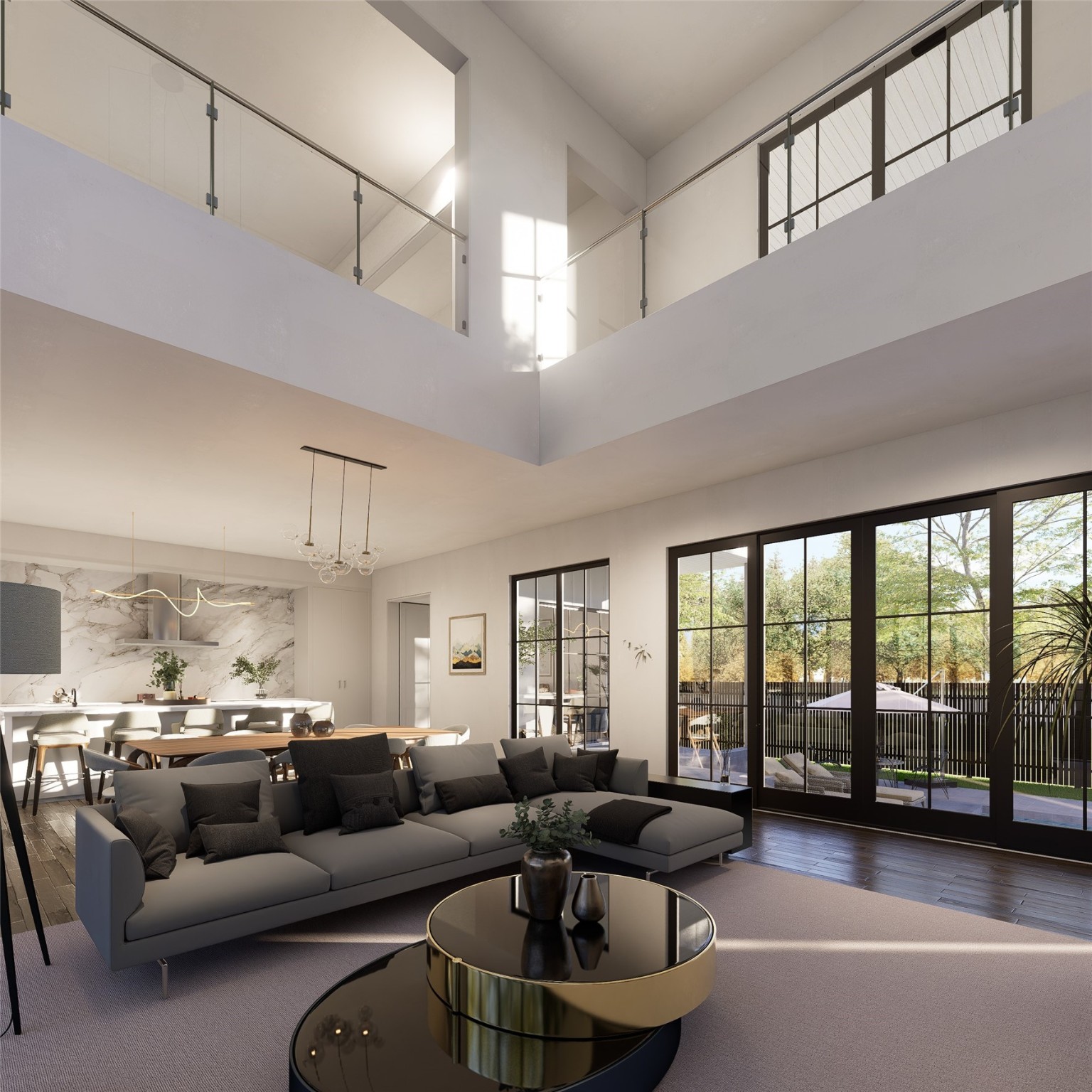 408 West 30th Street Houston, TX 77018 - Photo 7 of 27 a living room with furniture and a large window