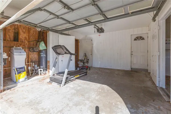 a storage room with washer and dryer