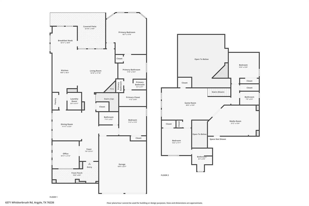 6371 Whiskerbrush Road Flower Mound, TX 76226 - Photo 38 of 38 Floor plan