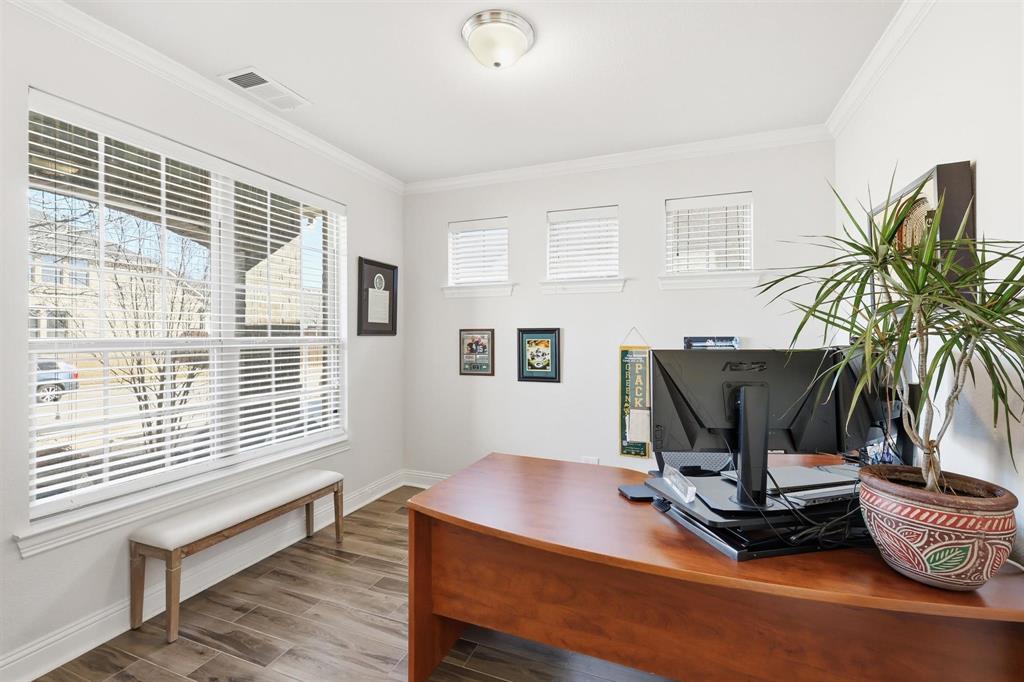 6371 Whiskerbrush Road Flower Mound, TX 76226 - Photo 7 of 38 Home office located at the front of home
